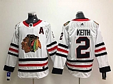 Chicago Blackhawks #2 Duncan Keith White Adidas Stitched NHL Jersey,baseball caps,new era cap wholesale,wholesale hats